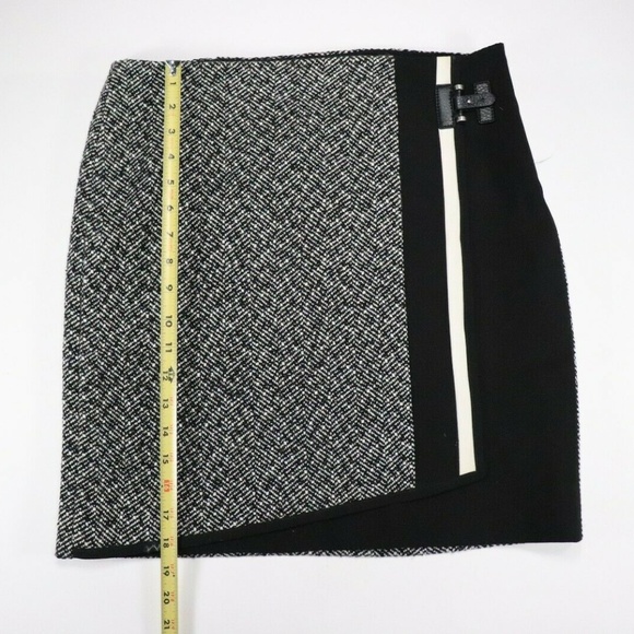 WHITE HOUSE BLACK MARKET Womens Black & White Skir - Picture 5 of 6